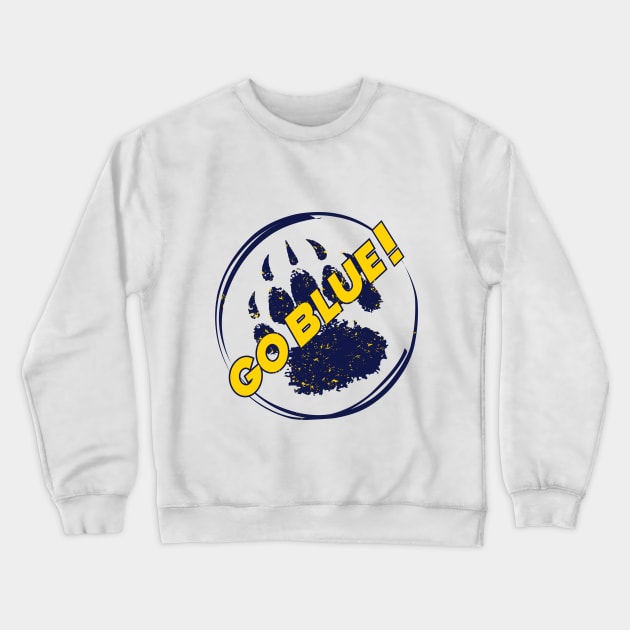 Michigan Wolverines Crewneck Sweatshirt by Fifi Art